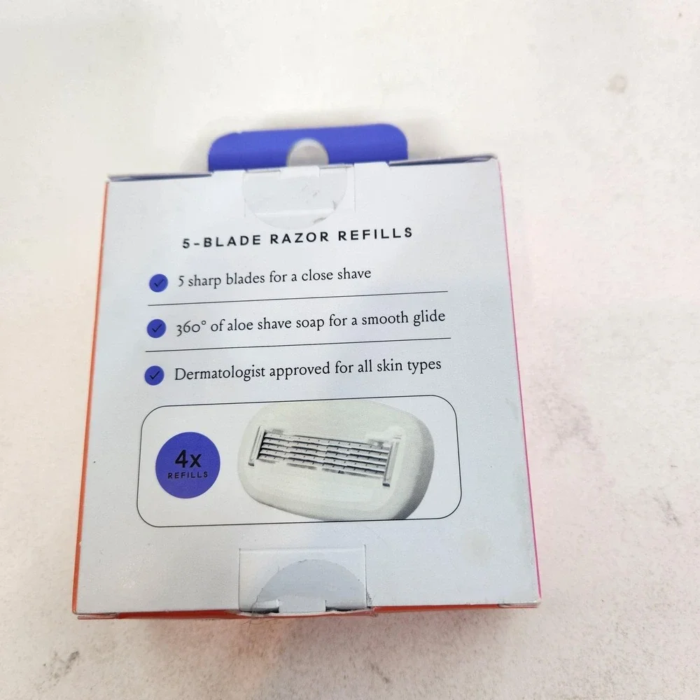 Billie 5-Blade Razor Refills 4x Cartridges White Aloe Shave Soap Women